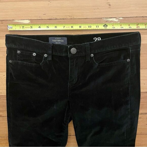 J. Crew velvet toothpick cotton jeans. Size 29, ankle. - Picture 6 of 10